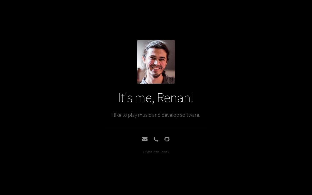 Carrd profile picture for @renan